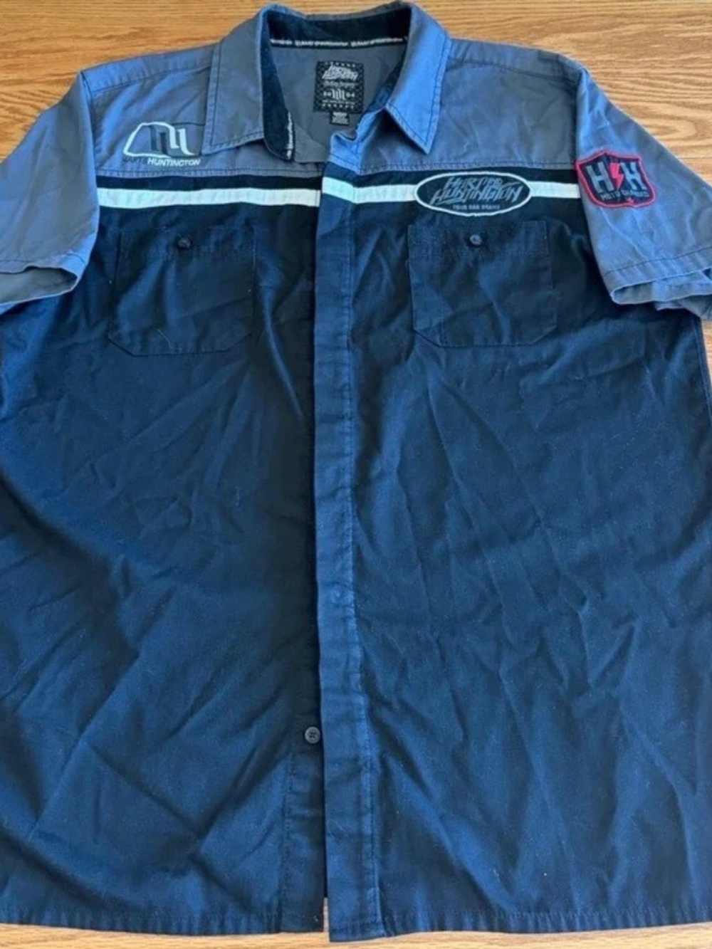 Hart & Huntington Racing Team Button Front Shirt , Size XXL